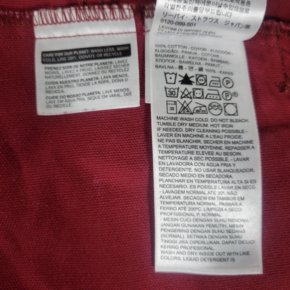 Levi's Men's Red Denim Jacket - Picture 7 of 10